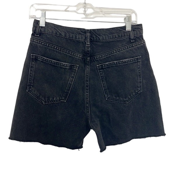 Reformation Pants - Reformation Cynthia High Rise Straight Leg Jeans Cuff Off Short Women's 27 Black
